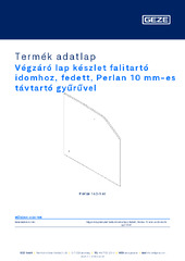 Stirnseitige Abdeckung Distanz Wandwinkel verdeckt 10mm EV1 Termék adatlap HU