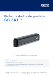 GC 341  * Ficha de dados de produto PT