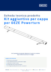 Kit aggiuntivo per cappa per GEZE Powerturn Scheda tecnica prodotto IT