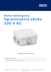 Ograniczenie skoku 230 V AC Karta katalogowa PL