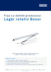 Lagăr rotativ Boxer Fișa cu datele produsului RO