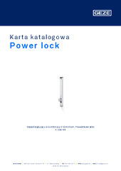 Power lock Karta katalogowa PL