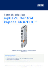 myGEZE Control kapocs KNX/EIB  * Termék adatlap HU