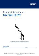 Swivel joint Product data sheet EN