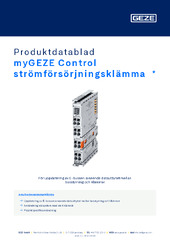myGEZE Control strömförsörjningsklämma  * Produktdatablad SV