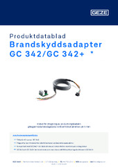 Brandskyddsadapter GC 342/GC 342+  * Produktdatablad SV