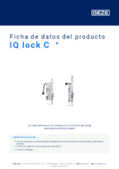 IQ lock C  * Ficha de datos del producto ES