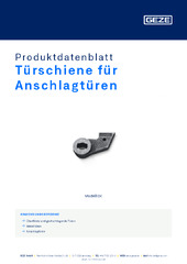 Türschiene für Anschlagtüren Produktdatenblatt DE