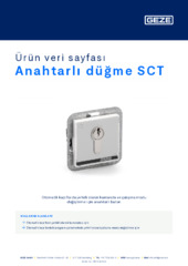 Anahtarlı düğme SCT Ürün veri sayfası TR