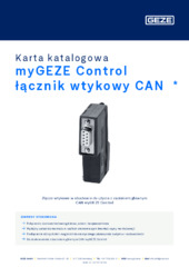 myGEZE Control łącznik wtykowy CAN  * Karta katalogowa PL