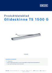 Glideskinne TS 1500 G Produktdatablad DA