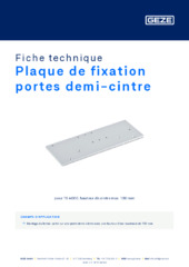 Plaque de fixation portes demi-cintre Fiche technique FR