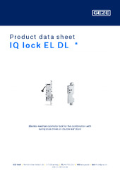 IQ lock EL DL  * Product data sheet EN