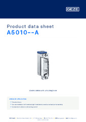 A5010--A Product data sheet EN