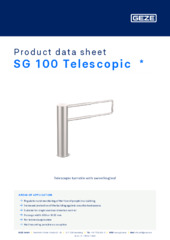 SG 100 Telescopic  * Product data sheet EN