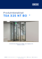 TSA 325 NT BO  * Produktdatablad DA
