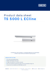 TS 5000 L ECline Product data sheet EN