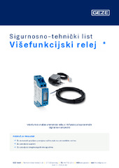 Višefunkcijski relej  * Sigurnosno-tehnički list HR