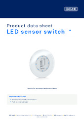 LED sensor switch  * Product data sheet EN