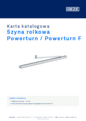 Szyna rolkowa Powerturn / Powerturn F Karta katalogowa PL