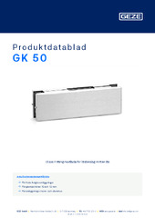 GK 50 Produktdatablad SV