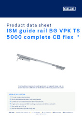 ISM guide rail BG VPK TS 5000 complete CB flex  * Product data sheet EN