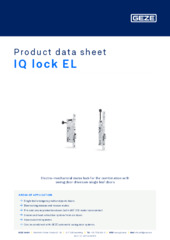 IQ lock EL Product data sheet EN