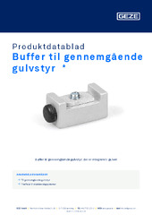 Buffer til gennemgående gulvstyr  * Produktdatablad DA