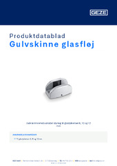 Gulvskinne glasfløj Produktdatablad DA