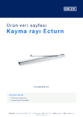 Kayma rayı Ecturn Ürün veri sayfası TR