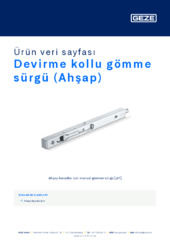 Devirme kollu gömme sürgü (Ahşap) Ürün veri sayfası TR