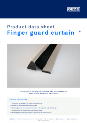 Finger guard curtain  * Product data sheet EN