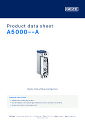 A5000--A Product data sheet EN