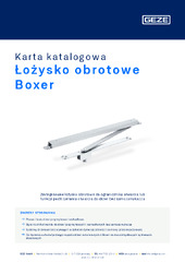 Łożysko obrotowe Boxer Karta katalogowa PL