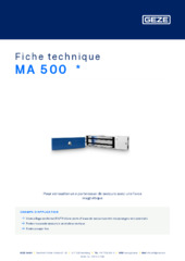 MA 500  * Fiche technique FR