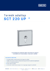 SCT 220 UP  * Termék adatlap HU
