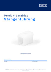 Stangenführung Produktdatablad NB