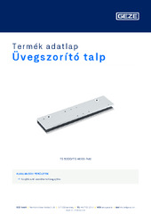 Üvegszorító talp Termék adatlap HU