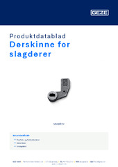 Dørskinne for slagdører Produktdatablad NB