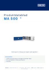 MA 500  * Produktdatablad NB