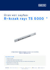 R-kızak rayı TS 5000  * Ürün veri sayfası TR