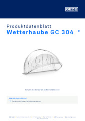 Wetterhaube GC 304  * Produktdatenblatt DE