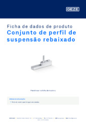 Conjunto de perfil de suspensão rebaixado Ficha de dados de produto PT