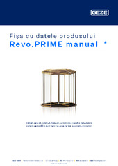 Revo.PRIME manual  * Fișa cu datele produsului RO