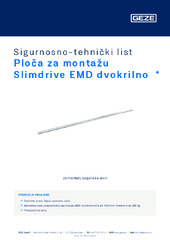 Ploča za montažu Slimdrive EMD dvokrilno  * Sigurnosno-tehnički list HR