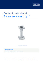 Base assembly  * Product data sheet EN
