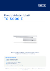 TS 5000 E Produktdatenblatt DE
