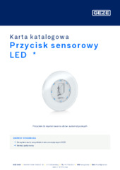 Przycisk sensorowy LED  * Karta katalogowa PL
