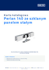 Perlan 140 ze szklanym panelem stałym Karta katalogowa PL