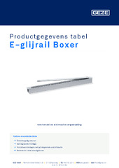 E-glijrail Boxer Productgegevens tabel NL